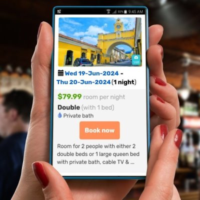 Mobile responsive online booking system for hostels