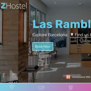 Hostel website online booking system